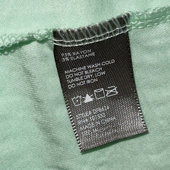 NWT - Daisy Fuentes Lace Chemise Nightie Womens MED Lounge Wear Mint NEW - Picture 6 of 7